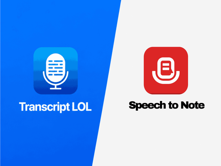 Transcript LOL vs Speech to Note